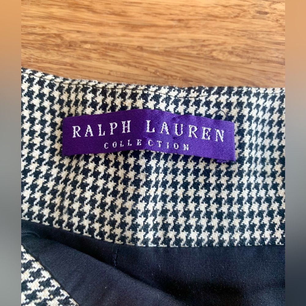 Houndstooth pencil skirt, Ralph Lauren purple label - Picture 7 of 8